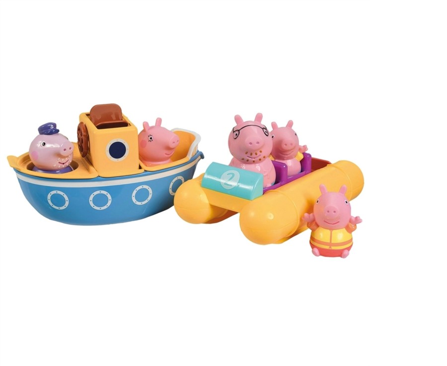 Toys Ken Black Toys | Tomy Toomies Peppa Pig Boat Adventure Set