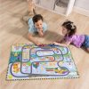 Toys Ken Black Toys | Melissa & Doug Race Around The World Tracks Cardboard Jigsaw Floor Puzzle And Wind-Up Vehicles