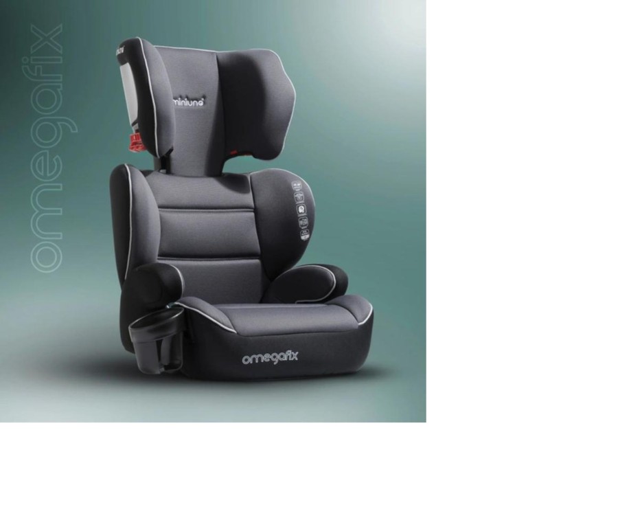 Baby Ken Black Toys | Miniuno Omegafix Group 2-3 Car Seat With Isofix Connectors