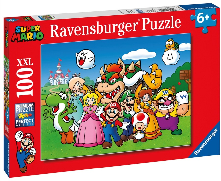 Learning & Education Ken Black Toys | Ravensburger Super Mario, Xxl 100 Piece Jigsaw Puzzle