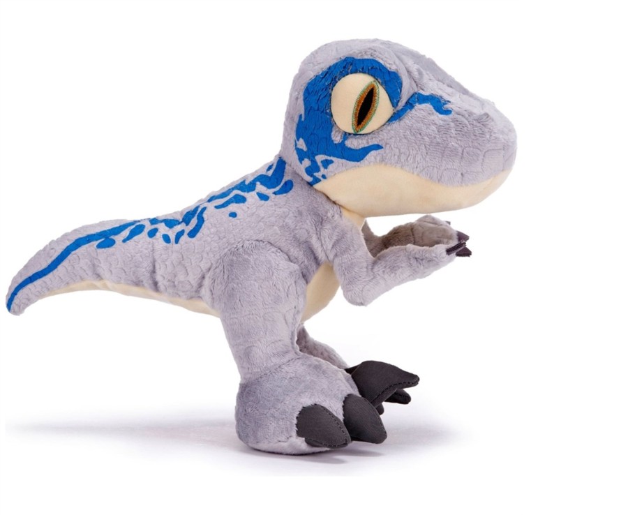 Toys Ken Black Toys | Jurassic World 35Cm Blue Raptor Dinosaur Soft Toy