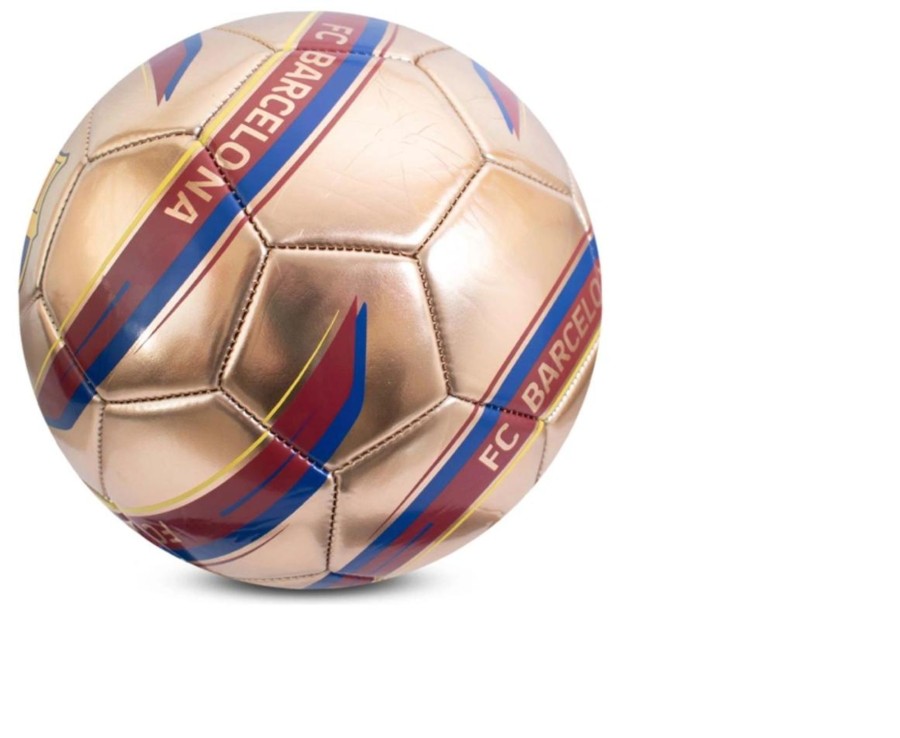 Outdoor Ken Black Toys | Fc Barcelona Ball Gold Metallic Size 5