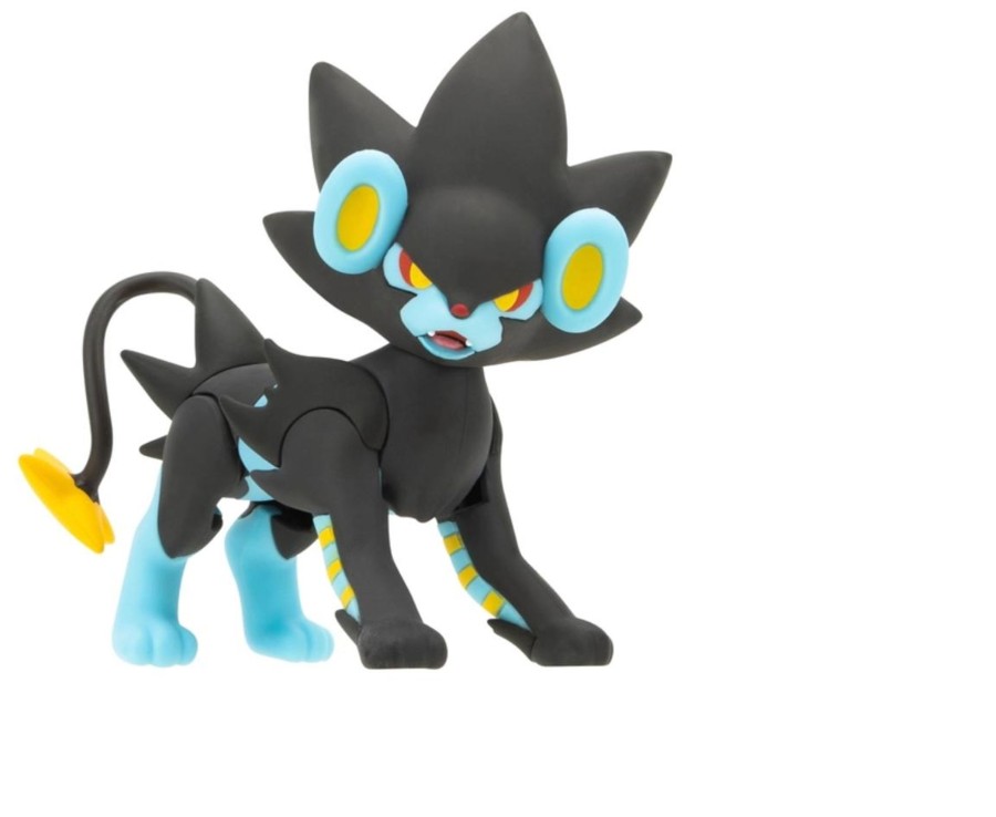 Toys Ken Black Toys | Pokemon 4.5-Inch Luxray Battle Figure With Jumping Attack