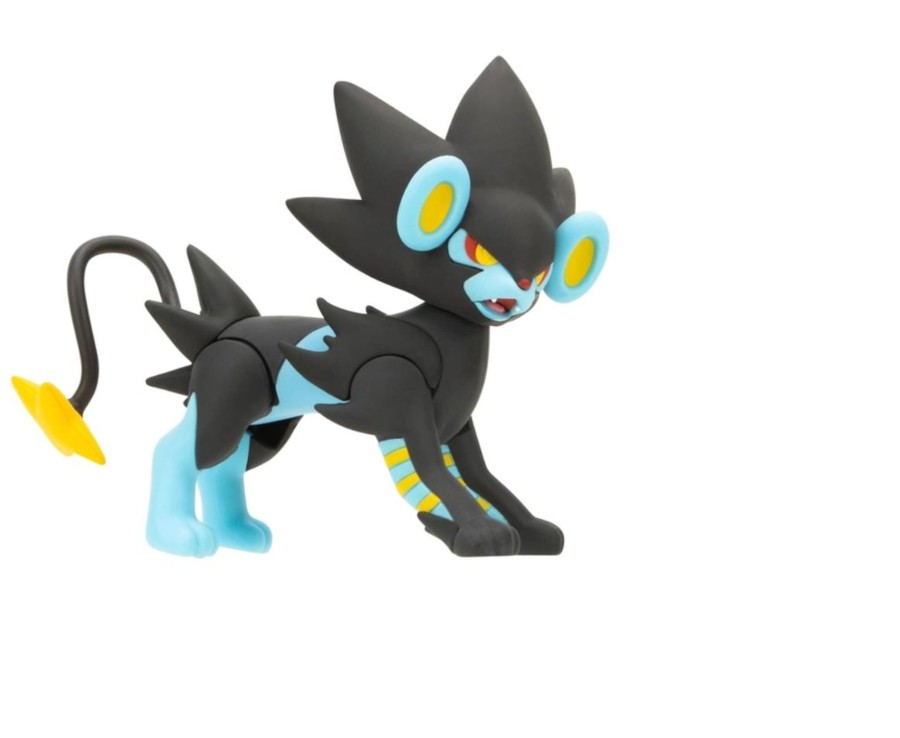 Toys Ken Black Toys | Pokemon 4.5-Inch Luxray Battle Figure With Jumping Attack