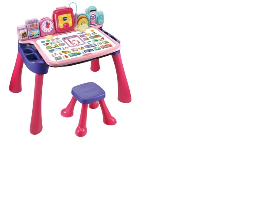 Toys Ken Black Toys | Vtech Draw & Learn Activity Desk - Pink