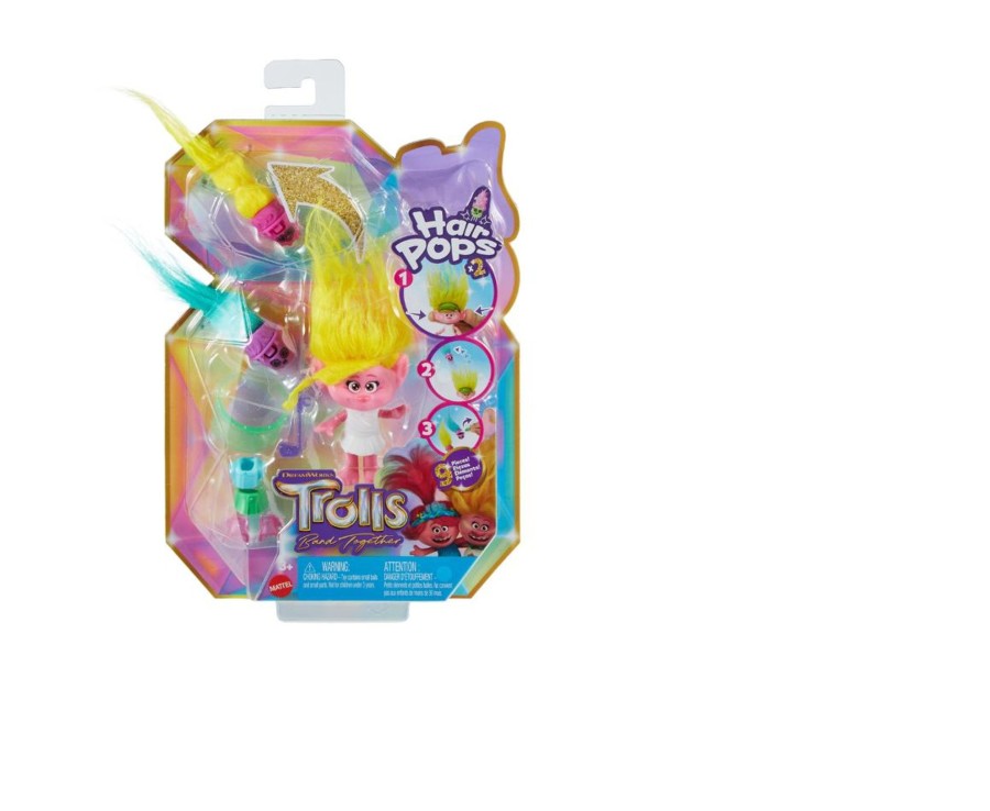 Toys Ken Black Toys | Trolls 3 Band Together Hair Pops Viva Small 10Cm Doll