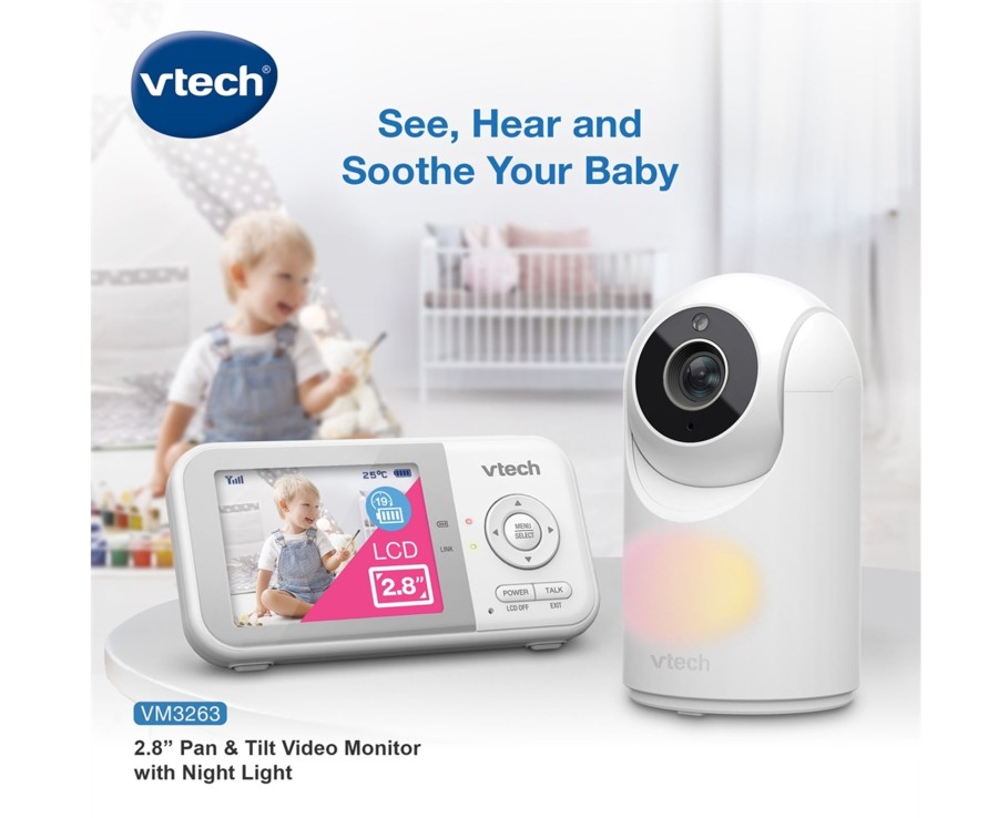 Baby Ken Black Toys | Vtech Vm3263 2.8" Pan & Tilt Video Monitor With Night Light