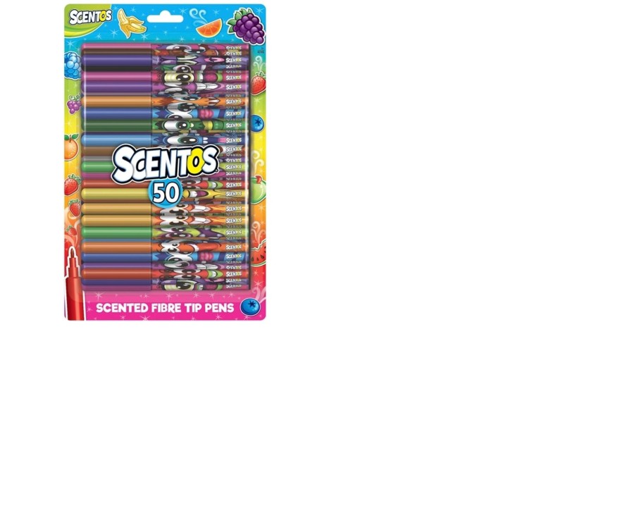 Learning & Education Ken Black Toys | Scentos Fibre Tip Pens 50 Pack