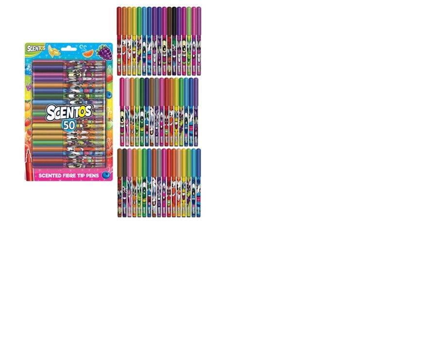 Learning & Education Ken Black Toys | Scentos Fibre Tip Pens 50 Pack