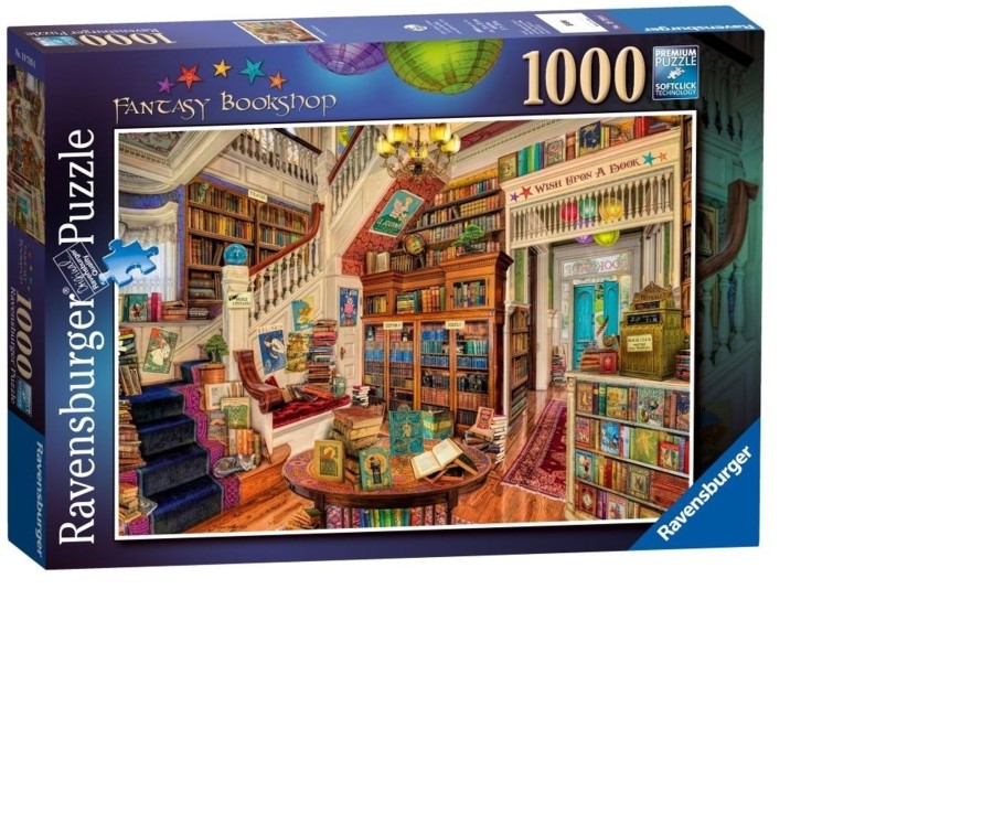 Learning & Education Ken Black Toys | Ravensburger The Fantasy Bookshop, 1000 Piece Jigsaw Puzzle