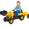 Outdoor Ken Black Toys | Jcb Tractor Loader And Trailer