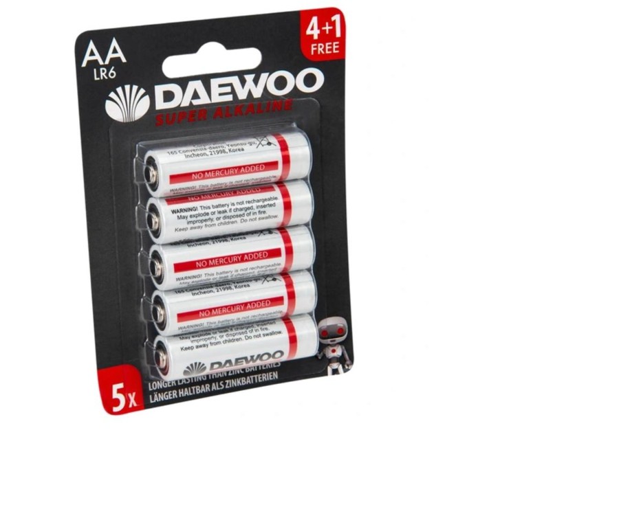 Tech & Gaming Ken Black Toys | Daewoo Aa Alkaline Batteries 5-Pack