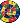 Outdoor Ken Black Toys | Velcro Fabric Safety Dartboard Set