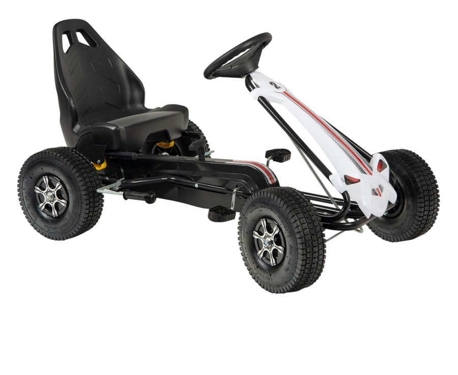 Outdoor Ken Black Toys | Black & White Rally Go Kart