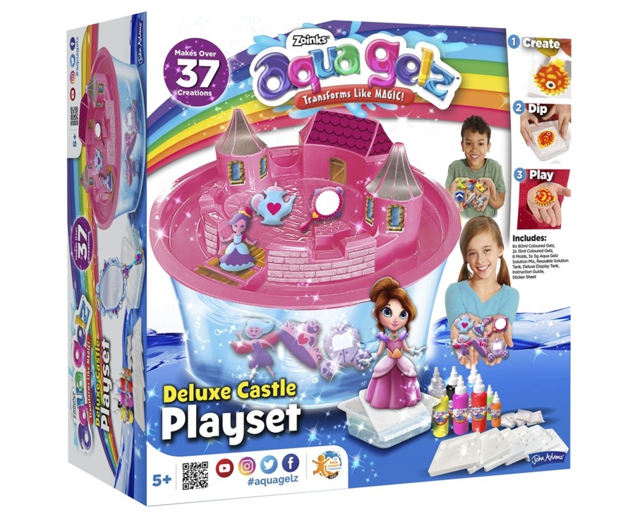 Learning & Education Ken Black Toys | Aquagelz Deluxe Castle Playset - Pink