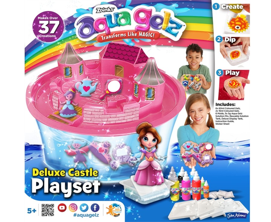 Learning & Education Ken Black Toys | Aquagelz Deluxe Castle Playset - Pink