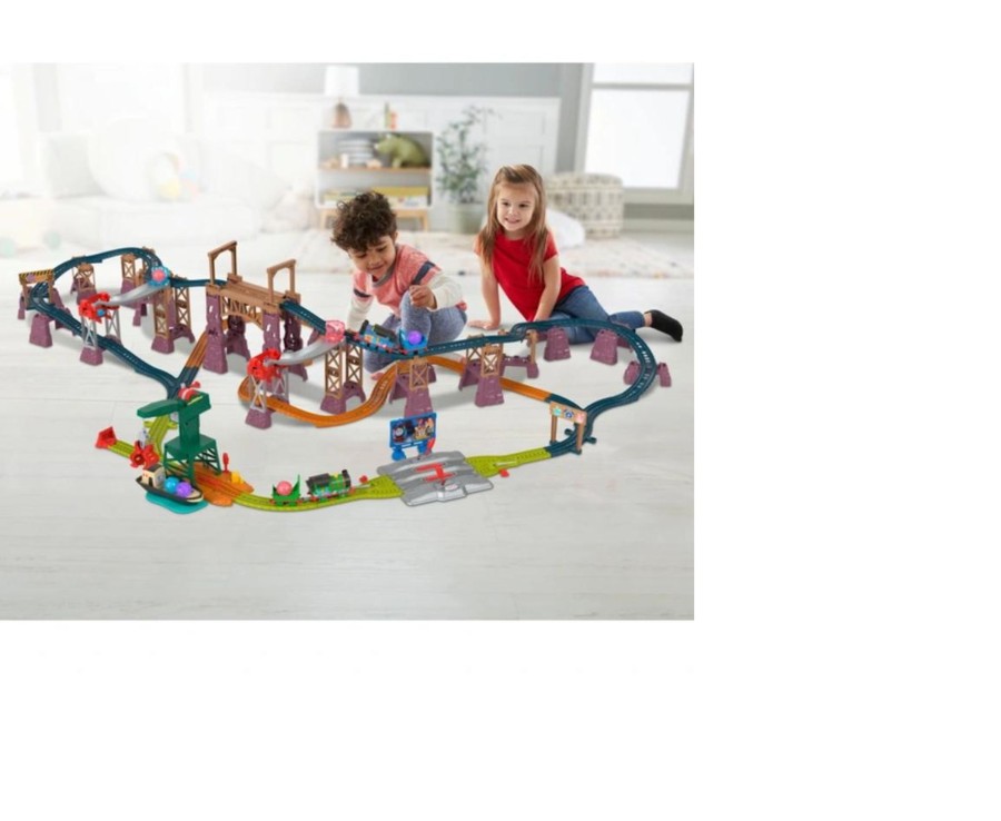 Toys Ken Black Toys | Thomas & Friends Crystal Caves & Trains Mega Motorised Track Playset