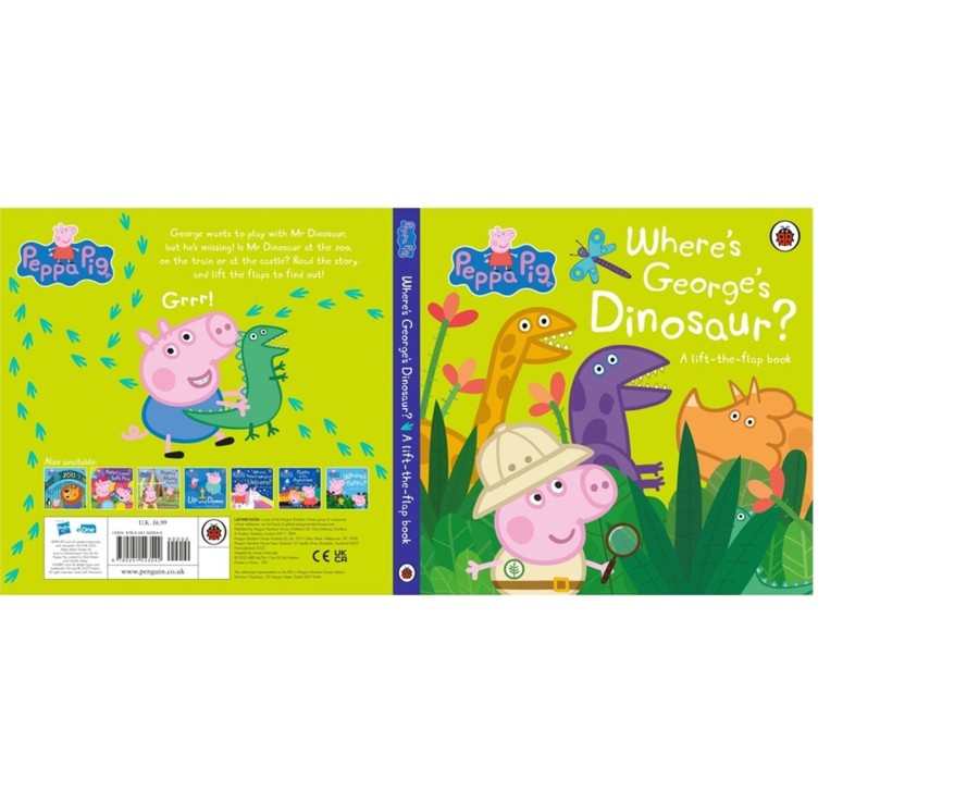 Learning & Education Ken Black Toys | Peppa Pig : Where'S George'S Dinosaur? A Lift The Flap Book