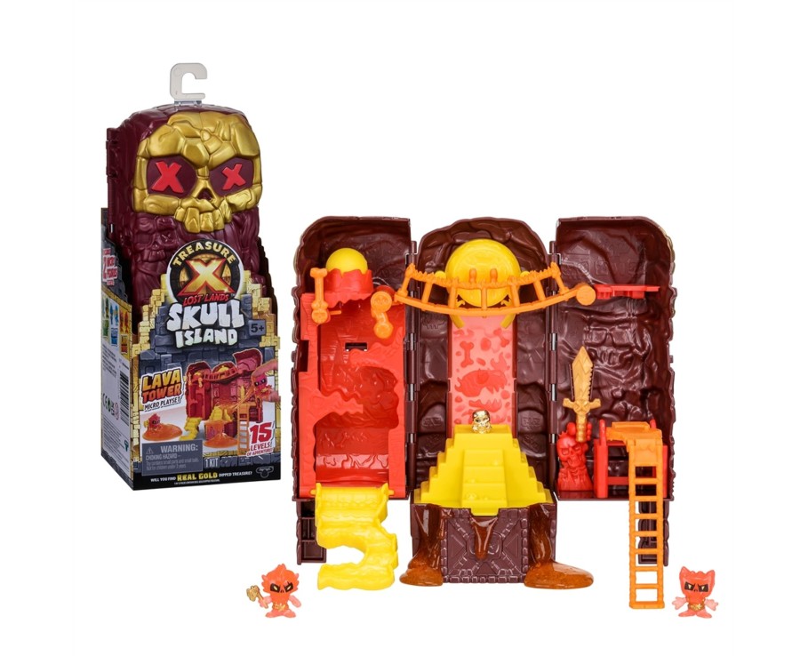 Toys Ken Black Toys | Treasure X Lost Lands Skull Island Lava Tower Micro Playset