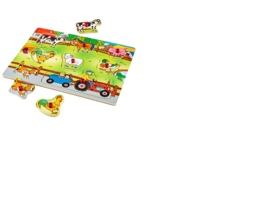 Learning & Education Ken Black Toys | Colourful Wooden Puzzle Farm