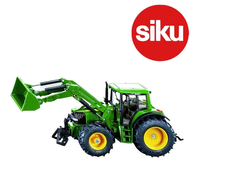 Toys Ken Black Toys | Siku 1:32 John Deere Tractor With Front Loader 3652