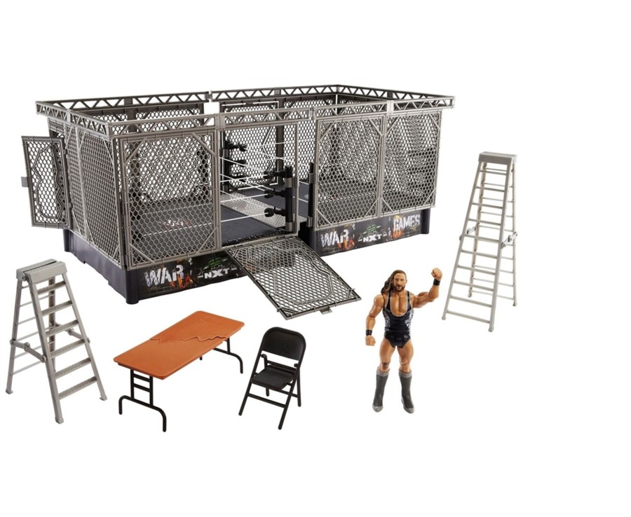 Toys Ken Black Toys | Wwe Wrekkin Nxt War Games W/Fig Bundle