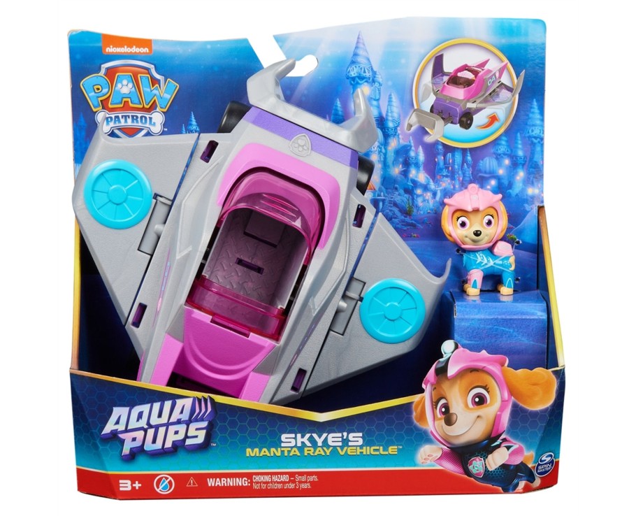 Toys Ken Black Toys | Paw Patrol Aqua Pups - Skye'S Manta Ray Rescue Vehicle