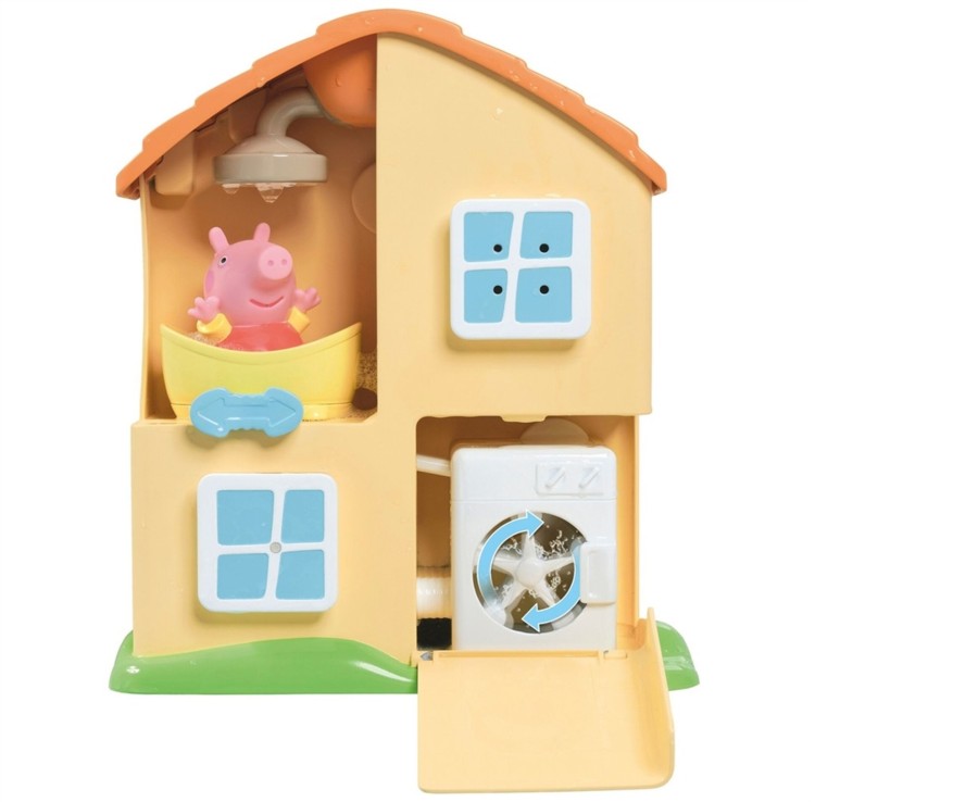 Toys Ken Black Toys | Tomy Toomies Peppa Pig Peppa'S House Bath Playset