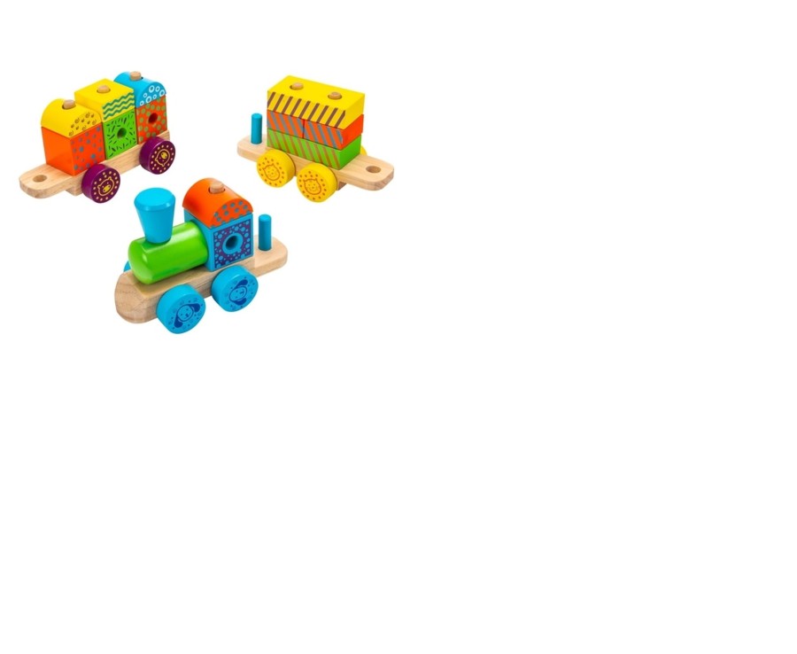 Toys Ken Black Toys | Wooden Stack N Go Train