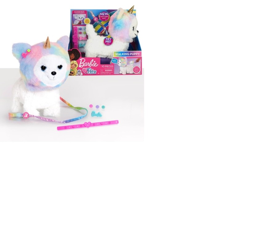 Toys Ken Black Toys | Barbie Walking Puppy With Removable Unicorn Hood