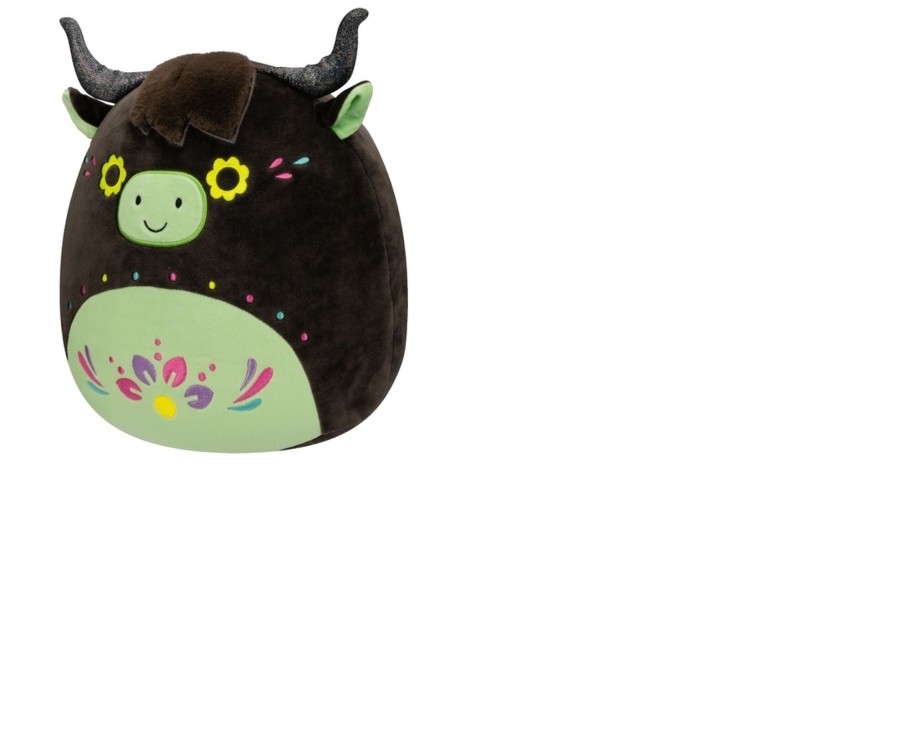 Toys Ken Black Toys | Squishmallows Halloween 40Cm Catrina Day Of The Dead Highland Cow Costume