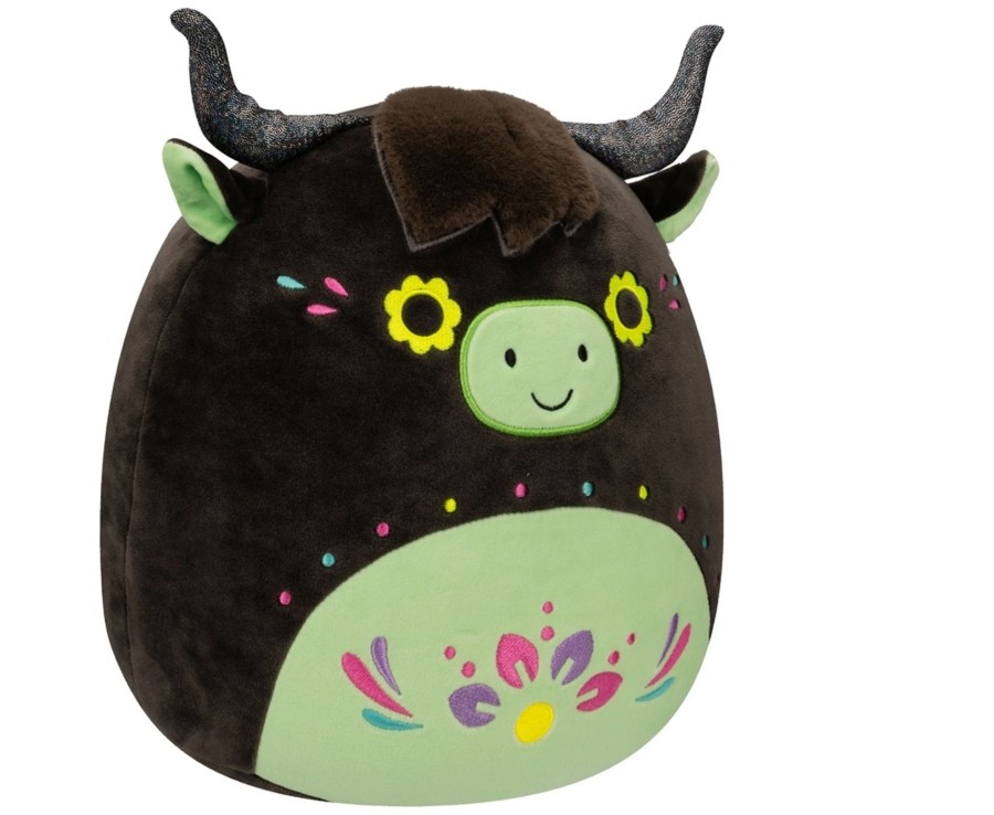 Toys Ken Black Toys | Squishmallows Halloween 40Cm Catrina Day Of The Dead Highland Cow Costume