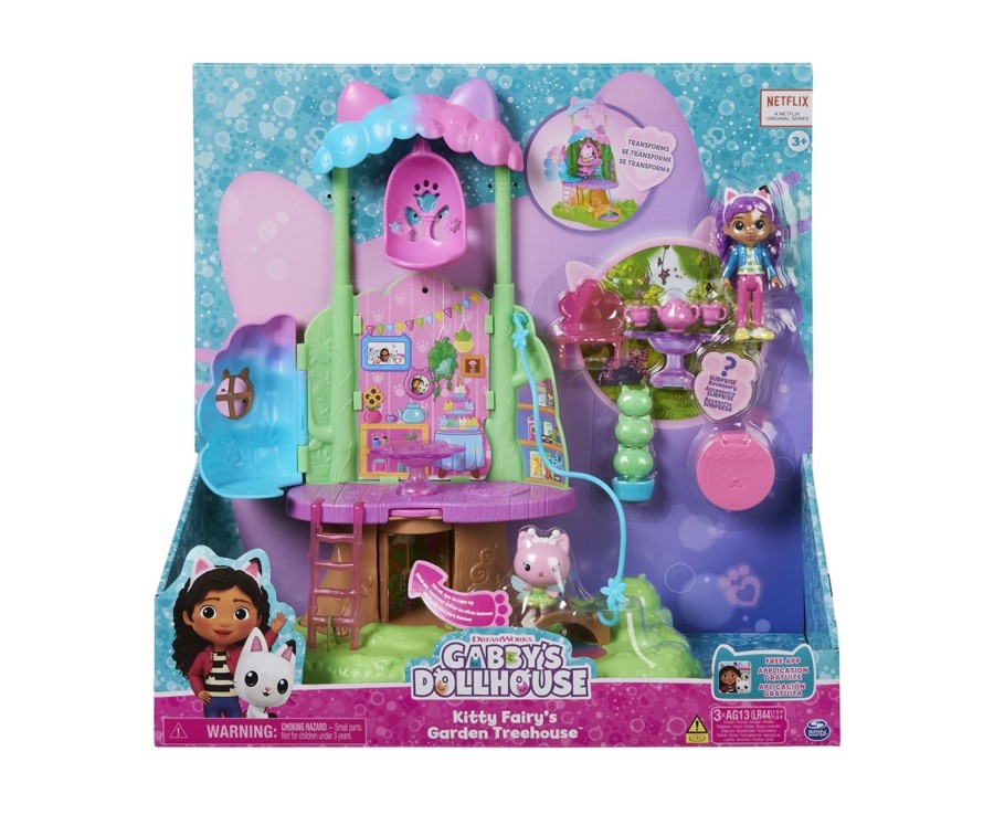 Toys Ken Black Toys | Gabby'S Dollhouse Kitty Fairy'S Garden Treehouse