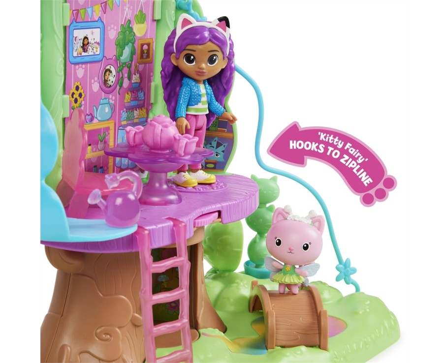 Toys Ken Black Toys | Gabby'S Dollhouse Kitty Fairy'S Garden Treehouse