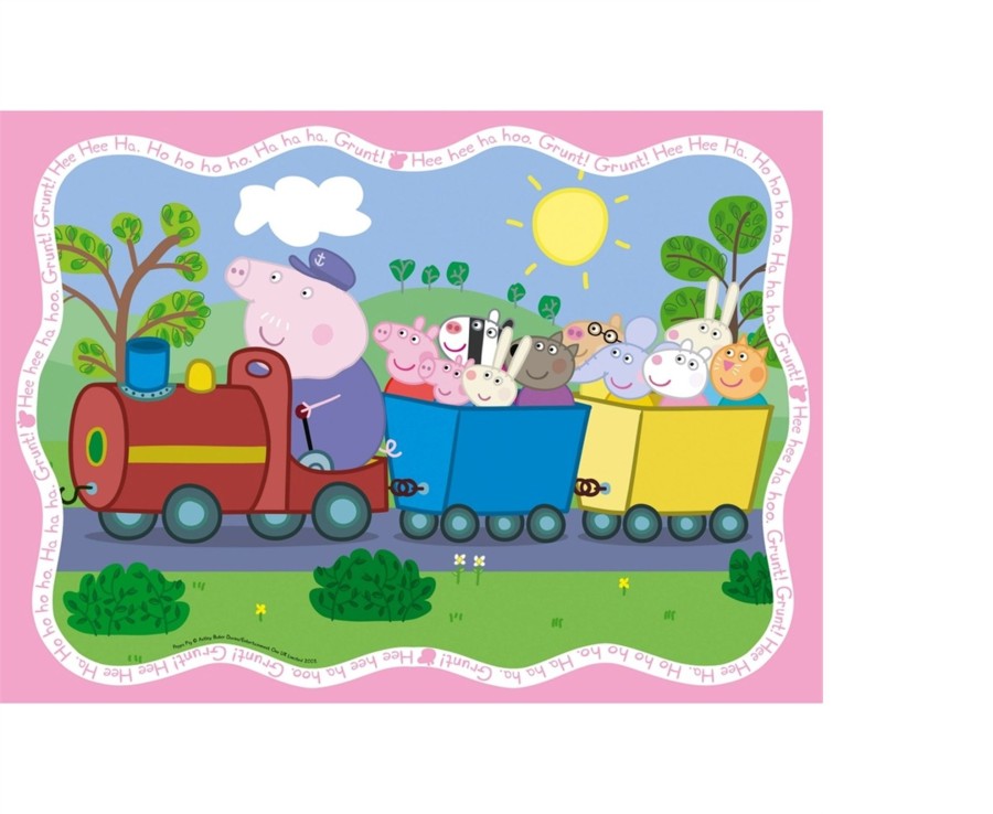 Learning & Education Ken Black Toys | Ravensburger Peppa Pig 4X 42 Piece Jigsaw Puzzle Bumper Pack