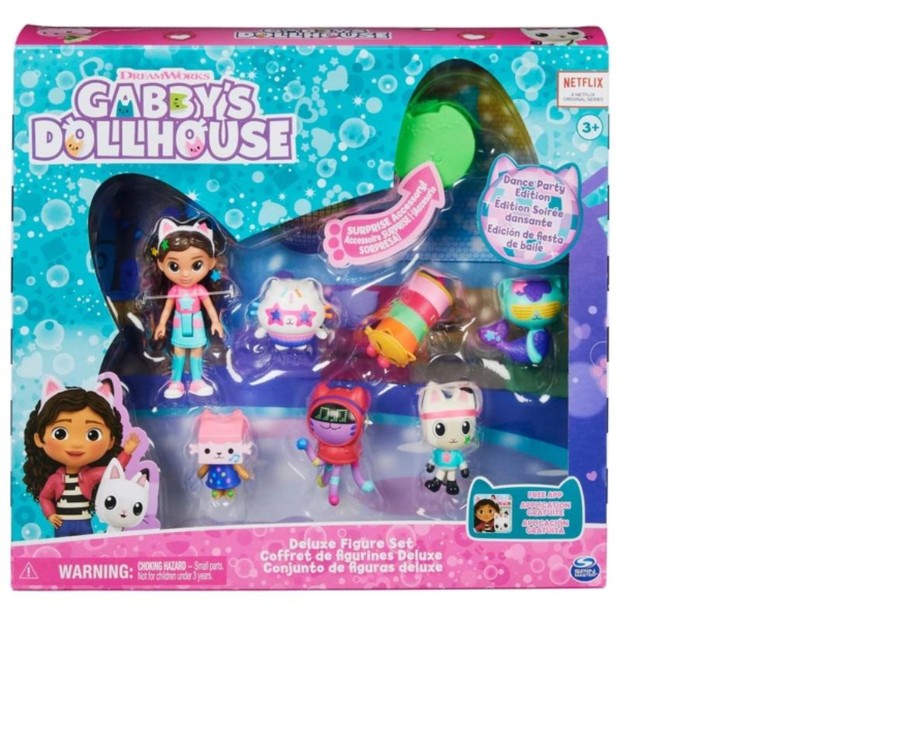 Toys Ken Black Toys | Gabby'S Dollhouse Dance Party Theme Figure Set With A Gabby Doll Figure