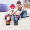 Toys Ken Black Toys | Paw Patrol: The Mighty Movie Aircraft Carrier Hq, With Chase Action Figure And Mighty Pups Cruiser,