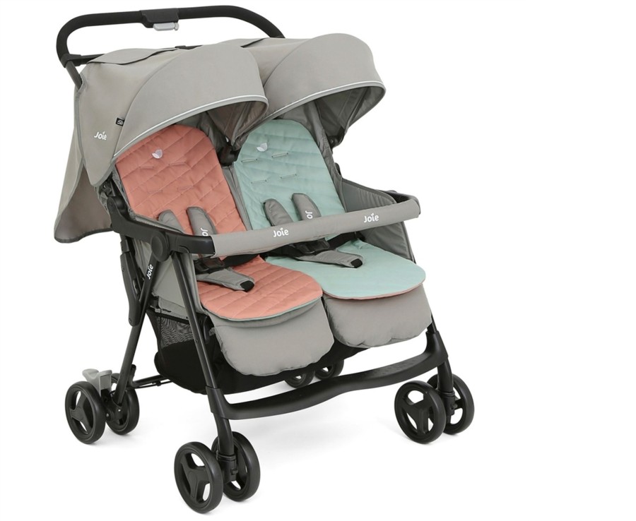 Baby Ken Black Toys | Joie Aire Twin Pushchair - Nectar And Mineral