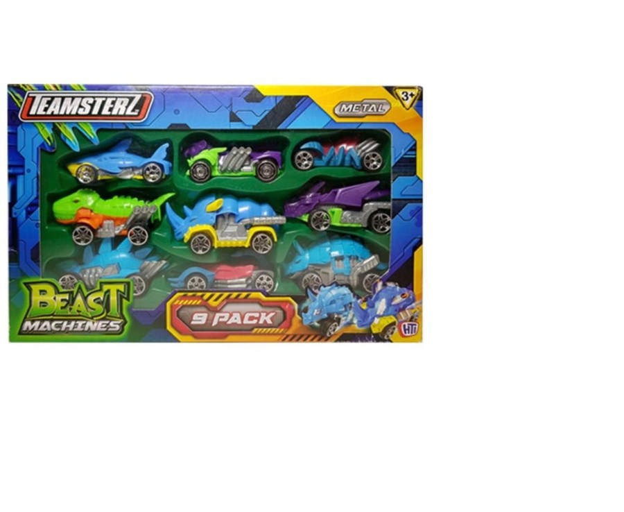 Toys Ken Black Toys | Teamsterz Beast Machine Die Cast 9 Pack Assortment