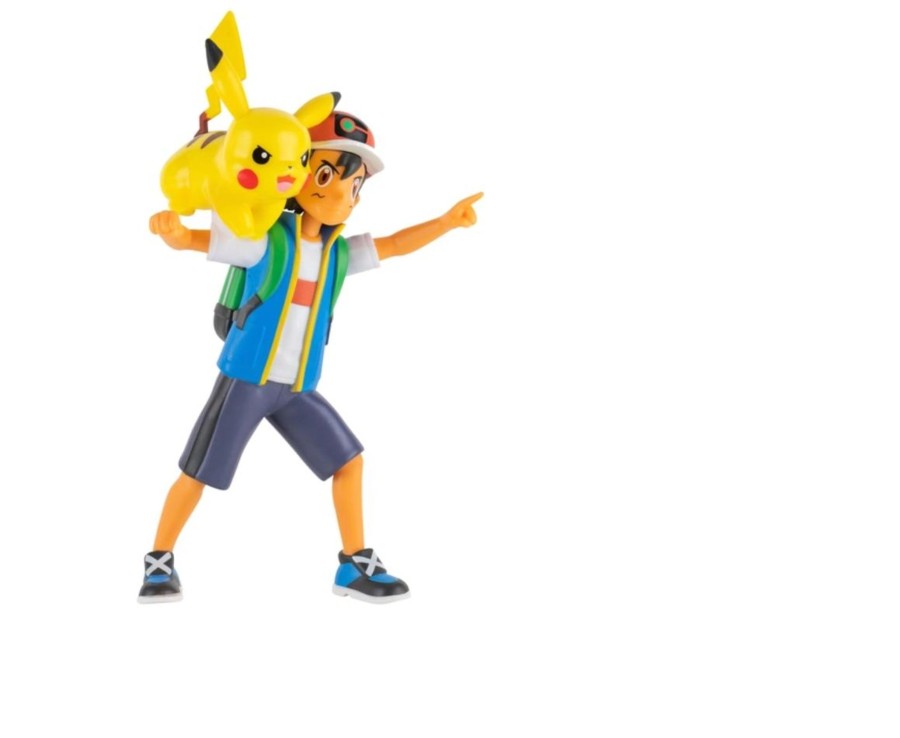 Toys Ken Black Toys | Pokemon 4.5-Inch Battle Figures Ash And Pikachu