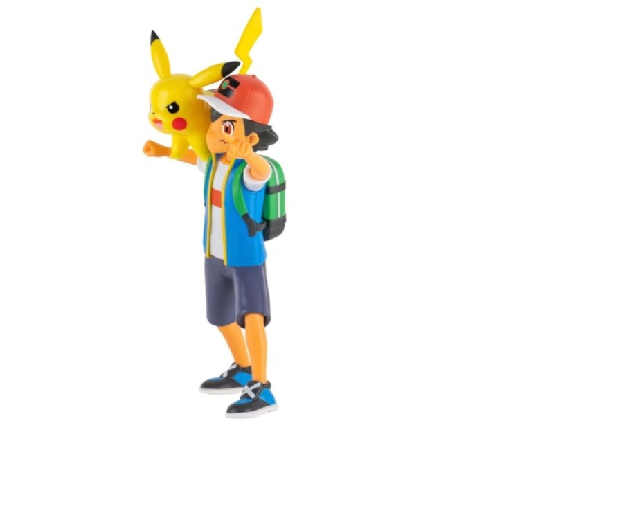 Toys Ken Black Toys | Pokemon 4.5-Inch Battle Figures Ash And Pikachu