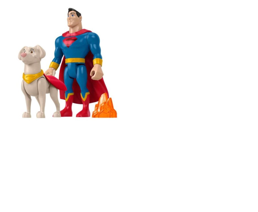 Toys Ken Black Toys | Fisher-Price Dc League Of Super-Pets Superman & Krypto