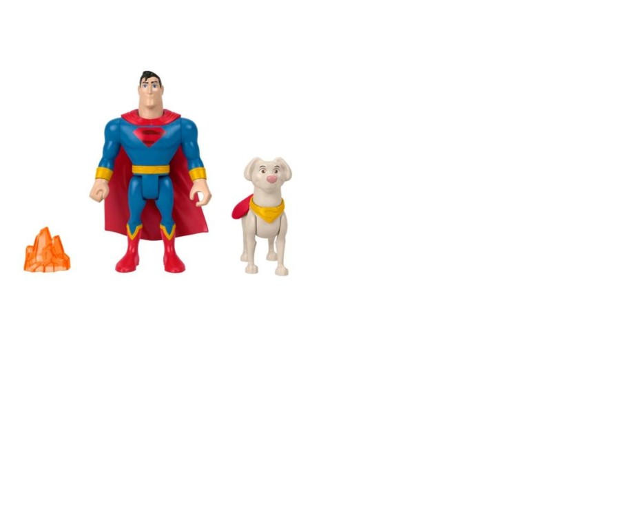 Toys Ken Black Toys | Fisher-Price Dc League Of Super-Pets Superman & Krypto