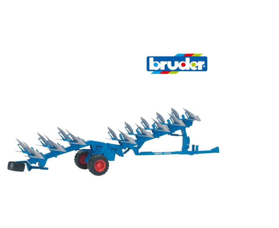 Toys Ken Black Toys | Bruder 1:16 Lemken Semi-Mounted Revserable Plough