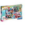 Learning & Education Ken Black Toys | Clementoni Marvel Spidey And His Amazing Friends 3 X 48 Piece Jigsaw Puzzle