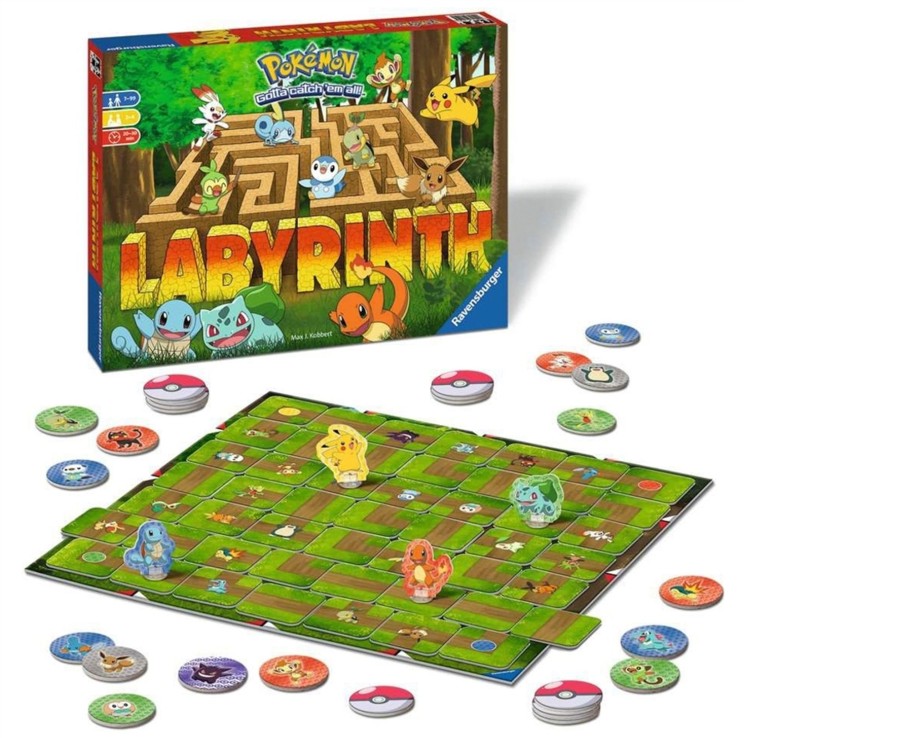 Learning & Education Ken Black Toys | Ravensburger Pokemon Labyrinth - The Moving Maze Game