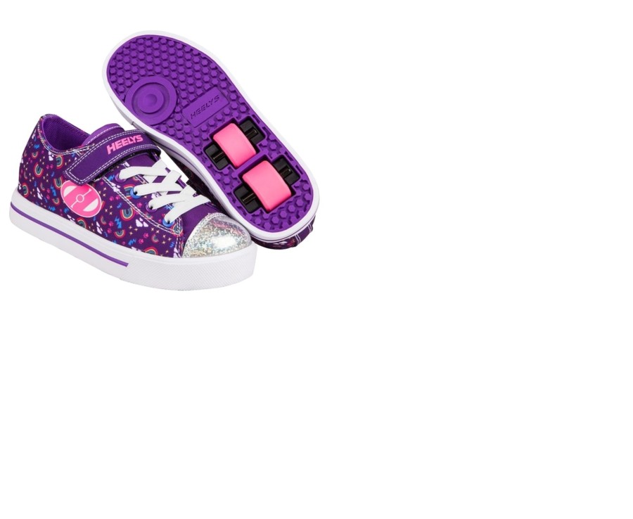 Outdoor Ken Black Toys | Heelys Snazzy X2 Purple Rainbow Size Uk 12