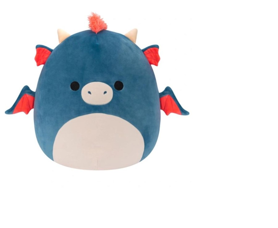 Toys Ken Black Toys | Original Squishmallows 50Cm - Carin The Blue And Orange Dragon