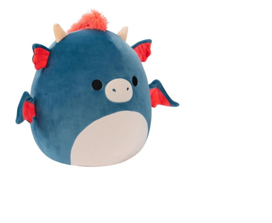 Toys Ken Black Toys | Original Squishmallows 50Cm - Carin The Blue And Orange Dragon