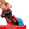 Toys Ken Black Toys | Disney Pixar Cars Glow Racers Launch & Criss-Cross Playset With 2 Vehicles